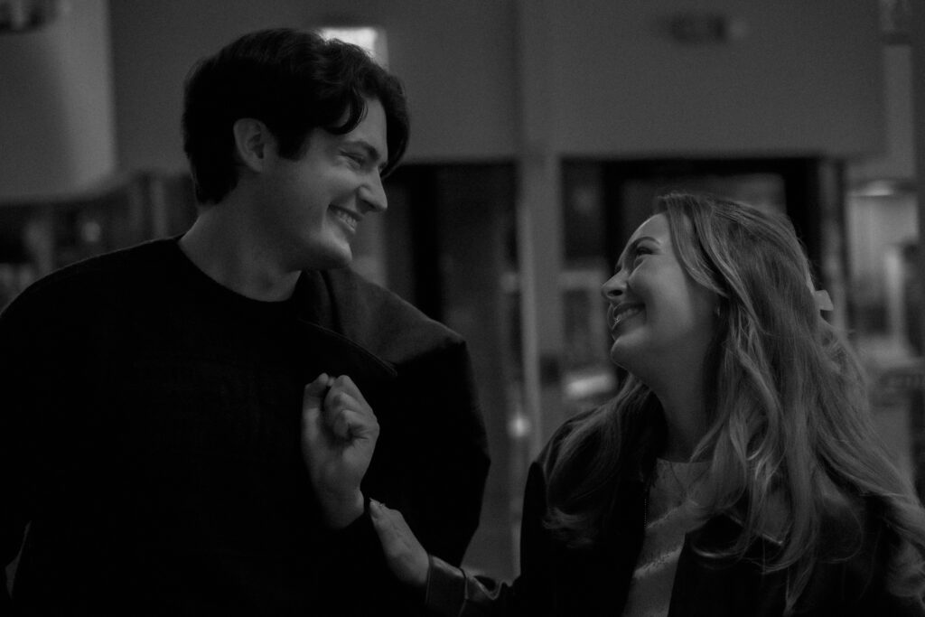 Cinematic engagement session by Lacelight Studios at Trattoria Zaza in Birmingham, AL